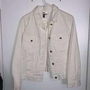 Brand new white jean jacket